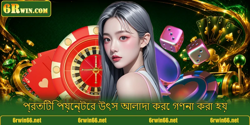 প্রতিটি পয়েন্টের উৎস আলাদা করে গণনা করা হয়