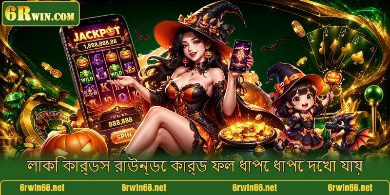 লাকি কার্ডস রাউন্ডে কার্ড ফল ধাপে ধাপে দেখা যায়